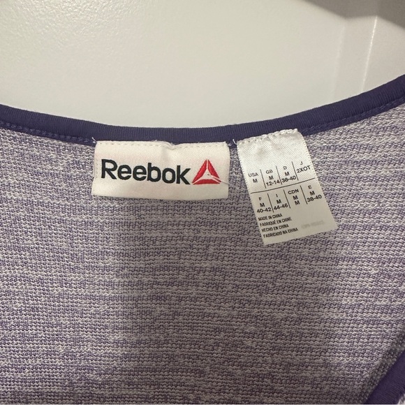 Reebok ‘Lets Do Hand Stands’ Purple Tank-top Size Medium Women’s - Picture 7 of 8